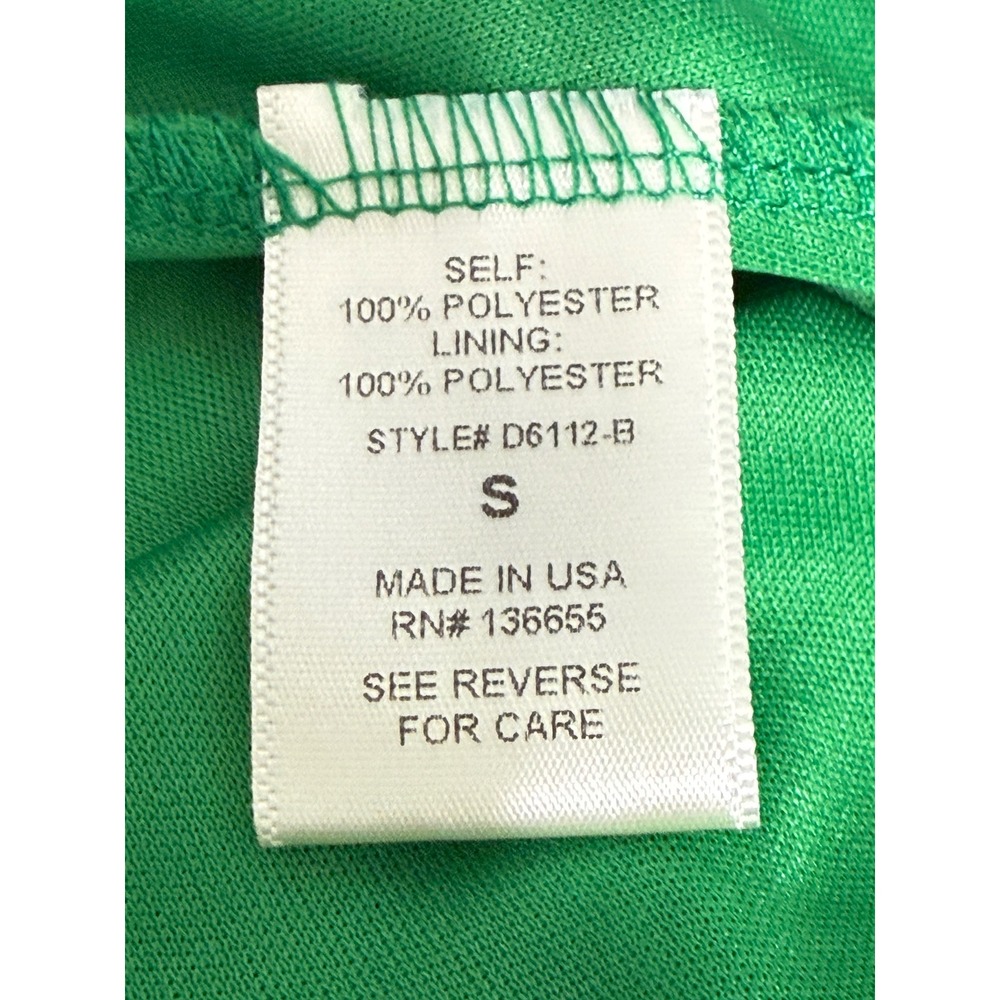 West Kei Vibrant Green Floral Halter High-Low Smocked Waist Lined Dress Sz-Small - Picture 3 of 10